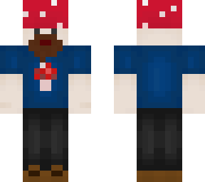 mushroom guy with facial hair