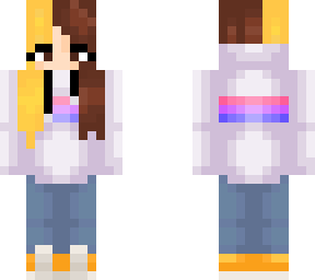 my oc in a bi hoodie!! :d