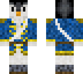 penguin in military uniform (with sash) (updated