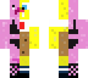 peppa and spongebob two face