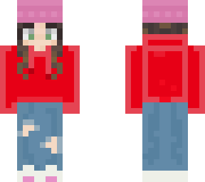 pink beanie girl