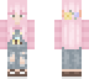 pink girl (with flower crown)