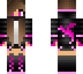 pink girl with mask