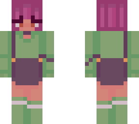 purple haired elf girl