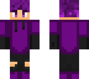 purple theme (hoodie and ripped jeans)