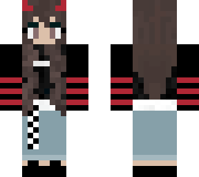 red and black girl