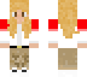 tommyinnit final skin girl blonde hair brown eyes