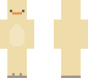 a duck with flipflops