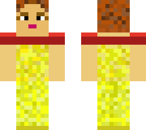 a girl with yellow dress