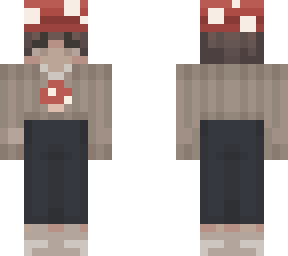 added a shroom hat to my skin!