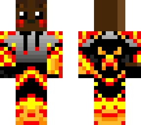 bear with fire jacket and pants
