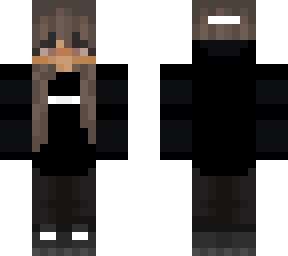 black hoodie girl