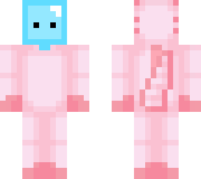 blue blob in axolotl onesie