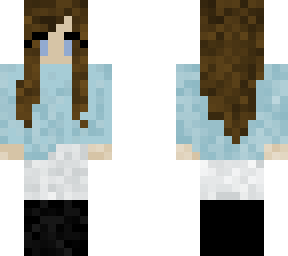 blue brown haired girl , cute , simplee