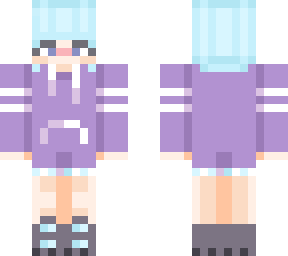 blue haired girl