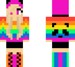 colored panda girl