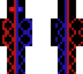 cool red and blue skin