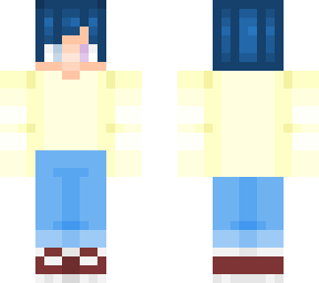 dark blue hair boy version