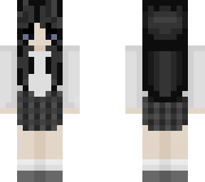 e-girl with gingham corset dress (aesthetic)