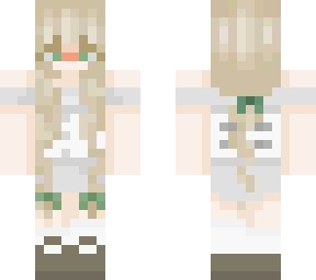 elf girl with long hair and white corset