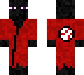 enderman in a red robe (eyes fixed)