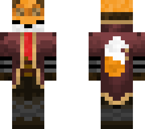 fixed steanpunk fox fundy tail suit with tie and goggles