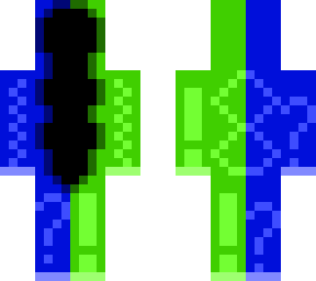 green and blue mystery man