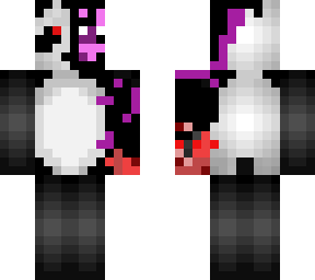 half enderman ahalf panda