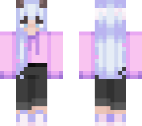 hoodie girl with ram horns