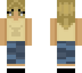 mc girl in patchy jeans and tank