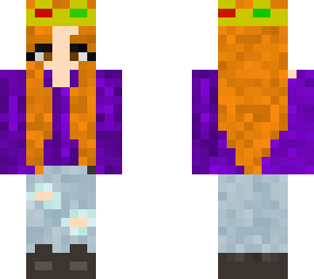 my first skin -ginger girl w/ crown-