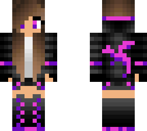 purple and pink dragon girl