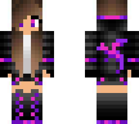 purple and pink dragon girl 2