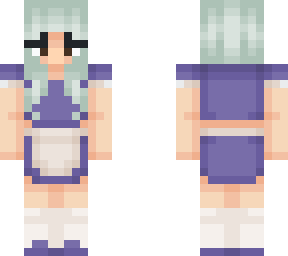 purple cafe worker