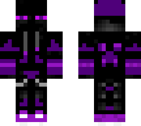 purple themed enderman gamer skin