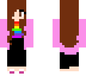 rainbow burnet girl/woman