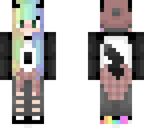 rainbow wolf - cake