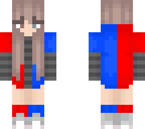 red and blue girl.