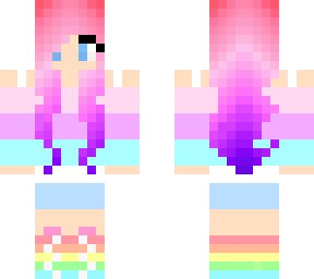 unicorn crop top with hombre hair