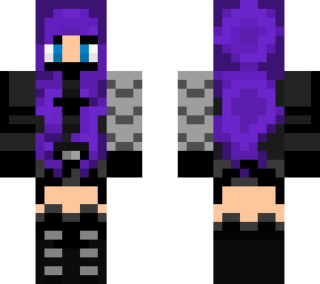 winter soiilder with purple hair