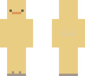 a duck with flipflops