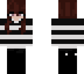 black and white sweater girl
