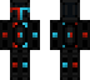 blue and red warrior