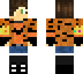 boy dressed in orange