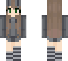 brunette bunny girl dark color
