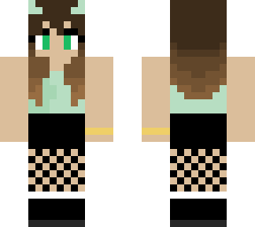 casual green girl