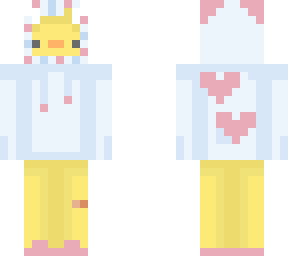 duckie earing heart hoodie