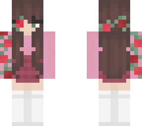 floral rose girl