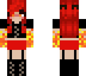 girl with fire powers