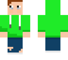 green hoodie